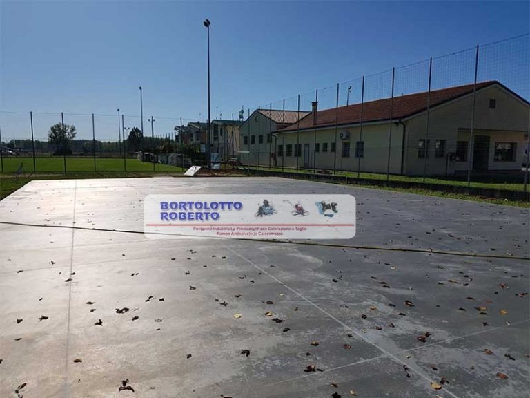 Realizzazione Pavimento / Pavimentazione Industriale in Calcestruzzo / in Cemento Armato - Bortolotto Roberto - Platea polifunzionale pavimento industriale